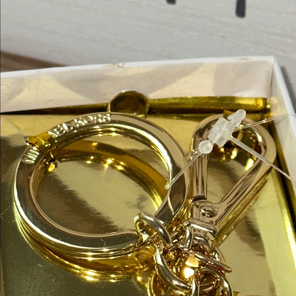 Michael Kors Gold Charm Keychain - Picture 7 of 8